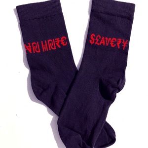 No More Slavery socks